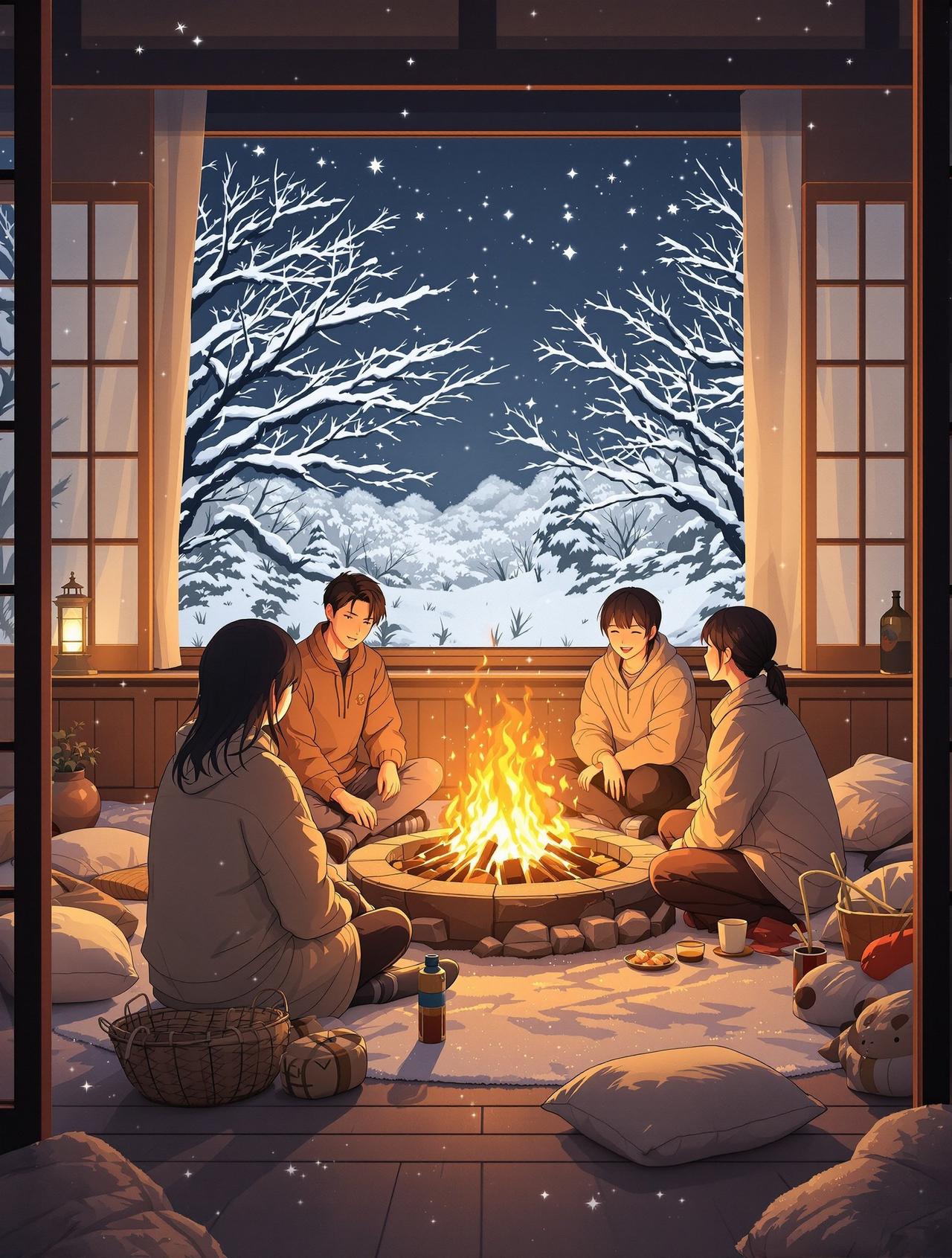 看短剧的免费平台 围炉夜话 - 冬夜温暖物语，友谊物语治愈短剧推荐